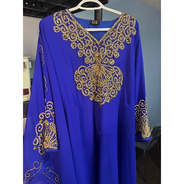 Gold Purple Kaftan